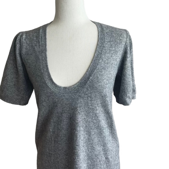 IRO dress sweater wool / modal short dress gray size M VGC - Picture 4 of 14
